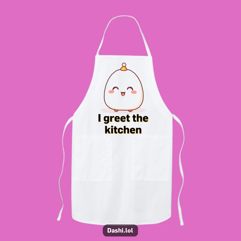 Funny Onigiri Chef Apron: Hilarious Kitchen Gift for Japanese Food Fans