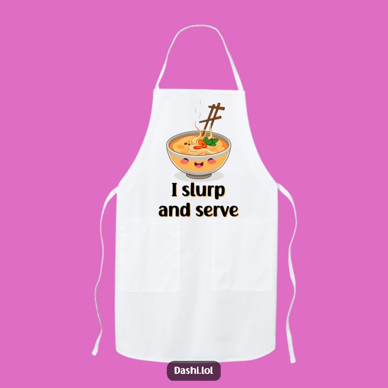 Funny Ramen Chef Apron: Hilarious Kitchen Gift for Noodle Masters