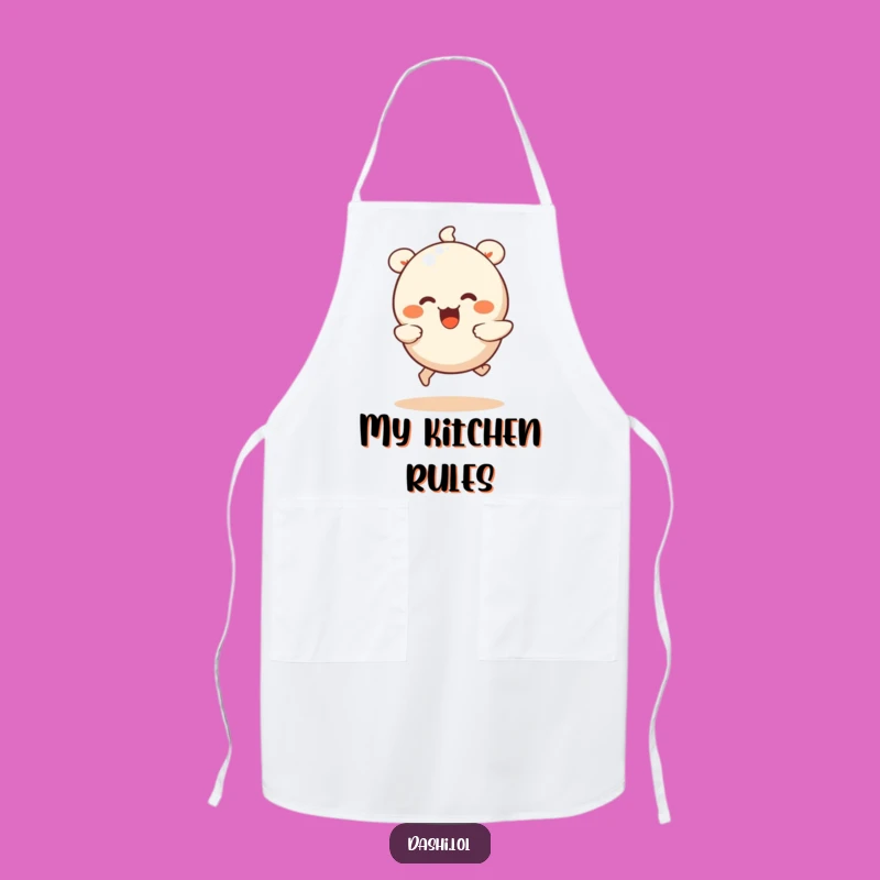 Funny Dumpling Run Apron: Cook with Giggles & Fun!