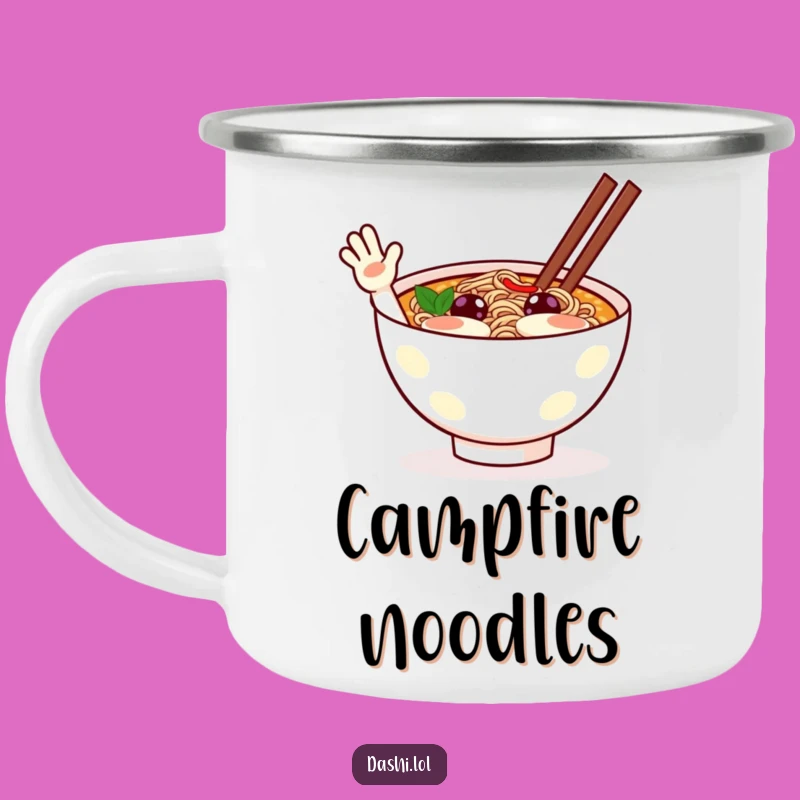 Funny Ramen Wave Camping Mug: Adventure with a Warm Welcome!