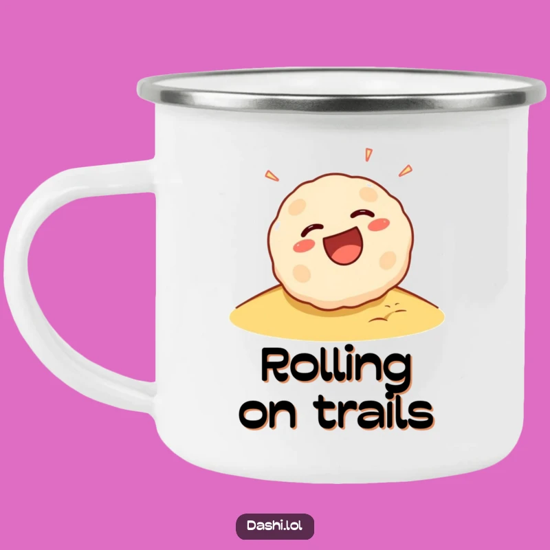 Funny Takoyaki Camping Mug: Outdoor Rolling Fun, Perfect Humorous Gift!