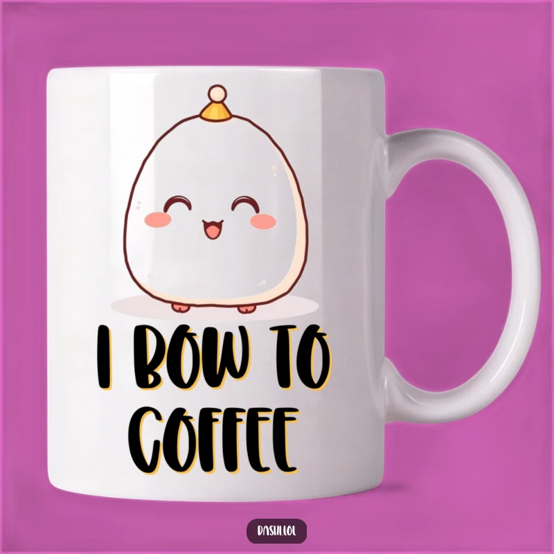 Funny Onigiri Bowing Mug: Hilarious Japanese Rice Ball Gift