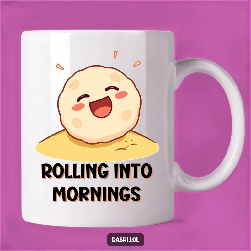 Funny Takoyaki Mug: Rolling Laughing Character, Perfect Humorous Gift!