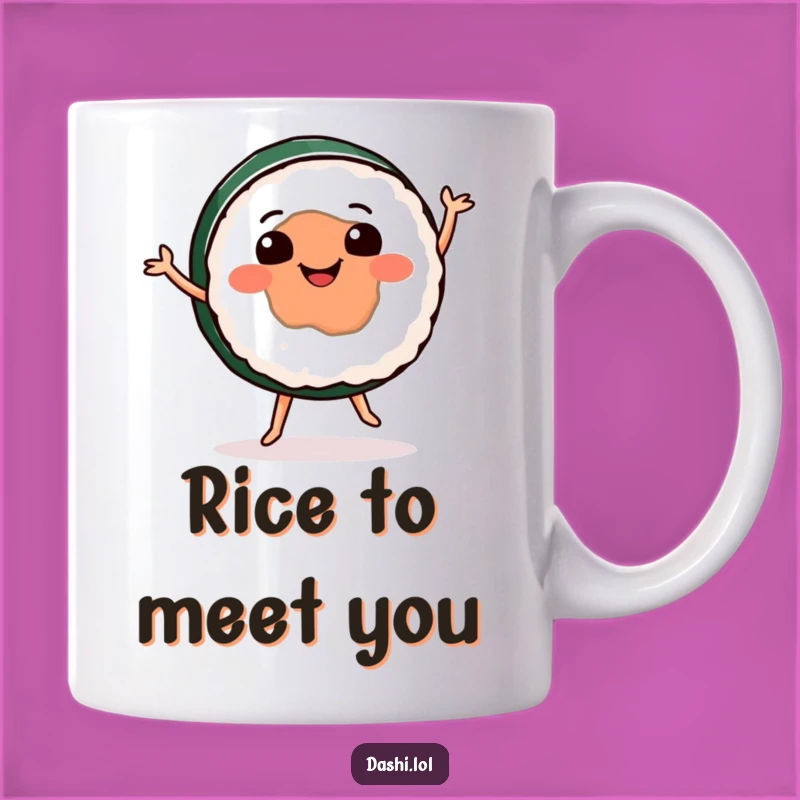 Funny Sushi Dance Mug: A Hilarious Gift for Foodies!