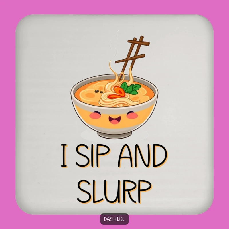 Funny Ramen Coaster: Hilarious Table Protector for Noodle Enthusiasts