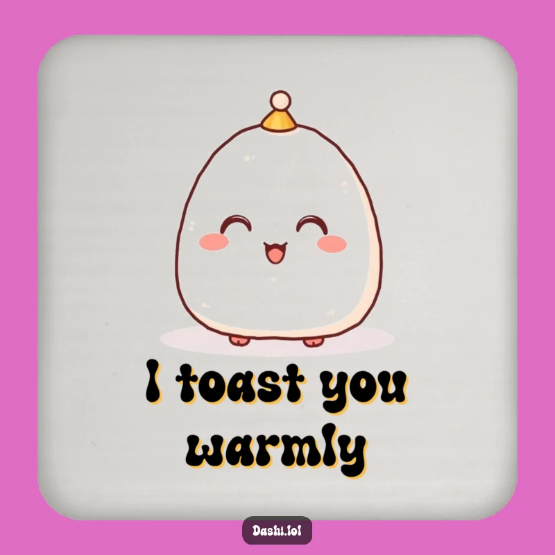 Funny Onigiri Coaster: Hilarious Table Protector for Japanese Culture Lovers