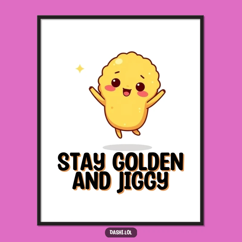 Free Printable Wall Art: Giddy Tempura Jig Downloadable Gift