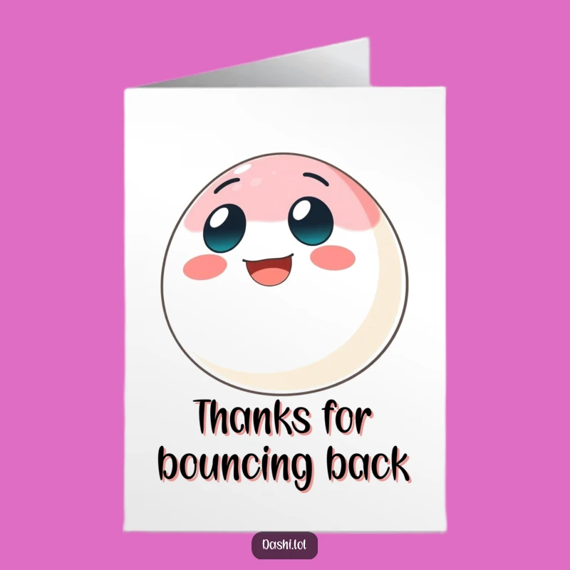 Free Printable Thank You Card: Mochi Bounce Downloadable Gift