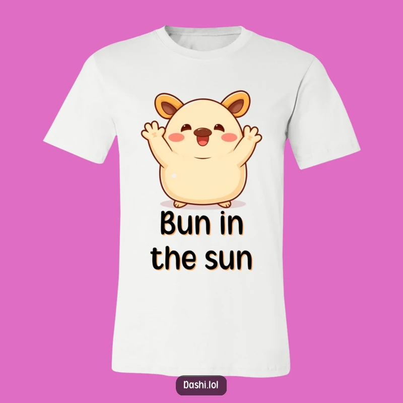 Funny Bao Bun T-Shirt: Waving Character, Perfect Humorous Gift!