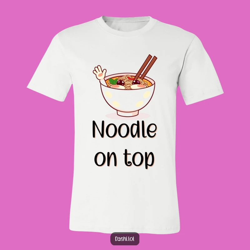 Funny Ramen Wave T-Shirt: Wear Your Excitement Loudly!