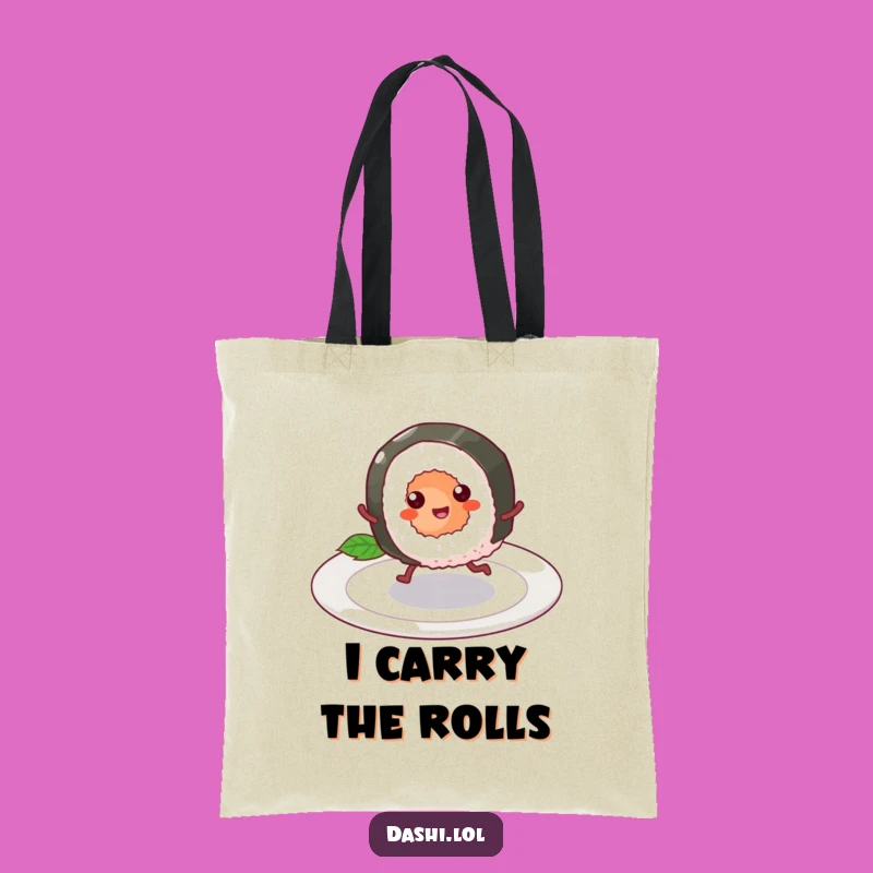 Funny Sushi Tote Bag: Chic & Hilarious Gift for Foodie Errands